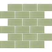 MS International Mint Green Subway 12 in. x 12 in. x 8 mm Glass Mesh-Mounted Mosaic Tile-GLSST-MG8MM 202523608