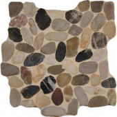 MS International Mix River Rock 12 in. x 12 in. x 10 mm Tumbled Marble Mesh-Mounted Mosaic Tile (10 sq. ft. / case)-PEB-MIXRVR 205861484