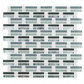 MS International Ocean Wave 12 in. x 12 in. x 8 mm Glass/Stone Mesh-Mounted Mosaic Tile (10 sq. ft. / case)-SGLS-OW8MM 300333822