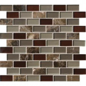 MS International Royal Canyon 12 in. x 12 in. x 8 mm Glass/Stone Mesh-Mounted Mosaic Tile (10 sq. ft. / case)-SGLS-RC8MM 300333844