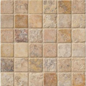 MS International Tuscany Scabas 12 in. x 12 in. x 10 mm Tumbled Travertine Mesh-Mounted Mosaic Tile (10 sq. ft. / case)-SCAB-2X2T 300333805
