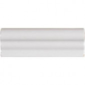 MS International Whisper White 2 in. x 6 in. Crown Molding Glazed Ceramic Wall Tile-PT-CRWN-WW2X6 204688442