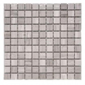 Solistone Haisa Marble Light 12 in. x 12 in. x 6.35 mm Marble Mesh-Mounted Mosaic Tile (10 sq. ft. / case)-HGRY LP-01 100659922