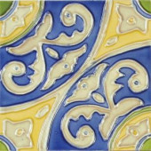 Solistone Hand-Painted Circulo Deco 6 in. x 6 in. Ceramic Wall Tile (2.5 sq. ft. / case)-CCirculo66 202018636