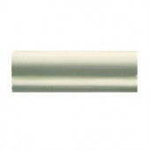 Solistone Hand-Painted Nieve White 2 in. x 6 in. Ceramic Chair Rail Trim Wall Tile-NIEVE-CR 206075266