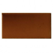 Solistone Hand-Painted Russet Red 3 in. x 6 in. Glazed Ceramic Wall Tile (1.25 sq. ft. / case)-RUSSET 3X6 206075209
