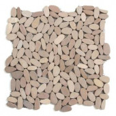 Solistone Kuala Madura Sands 12 in. x 12 in. x 12.7 mm Pebble Mosaic Floor and Wall Tile (10 sq. ft. / case)-6016 100670707