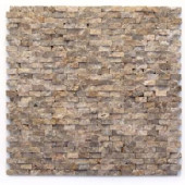 Solistone Modern Opera 12 in. x 12 in. x 9.5 mm Marble Natural Stone Mesh-Mounted Mosaic Wall Tile (10 sq. ft. / case)-4025 100632891