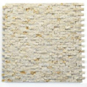 Solistone Modern Still Life 12 in. x 12 in. x 9.5 mm Marble Natural Stone Mesh-Mounted Mosaic Wall Tile (10 sq. ft. / case)-4023 100644822