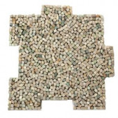 Solistone Palazzo Fortuna 12 in. x 12 in. x 6.35 mm Decorative Pebble Mosaic Floor and Wall Tile (10 sq. ft. / case)-6104 205012984