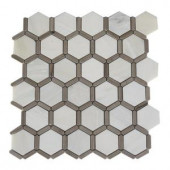 Splashback Tile Ambrosia Oriental Blend 12 in. x 12 in. x 8 mm Stone Mosaic Floor and Wall Tile-AMBROSIA ORIENTAL BLEND STONE MOSAIC 203478164