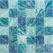 Splashback Tile Aqua Blue Sky Mesh-Mounted Squares 11-3/4 in. x 11-3/4 in. x 5 mm Glass Mosaic Tile-HDAQBLUSKY2X2 206656070