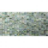 Splashback Tile Breeze Green Tea Glass Mosaic Floor and Wall Tile - 3 in. x 6 in. Tile Sample-R6C13 206496965