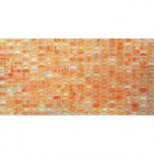 Splashback Tile Breeze Passion Fruit Stained Glass Mosaic Floor and Wall Tile - 3 in. x 6 in. Tile Sample-R6A13 206496969