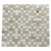 Splashback Tile Champs-Elysee Blend 12 in. x 12 in. x 8 mm Glass Mosaic Floor and Wall Tile-CHAMPS-ELYSEE BLEND .5X.5 203061560