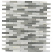Splashback Tile Cleveland Severn Mini Brick 10 in. x 11 in. x 8 mm Mixed Materials Mosaic Floor and Wall Tile-CLEVELAND SEVERN MINI BRICK 204279071