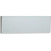 Splashback Tile Contempo Bright White Frosted 4 in. x 12 in. x 8 mm Glass Subway Tile-CONTEMPO BRIGHT WHITE FROSTED 4 X 12 203061464