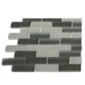 Splashback Tile Contempo Brooklyn Blend Glass Mosaic Floor and Wall Tile - 3 in. x 6 in. x 8 mm Tile Sample-R4C11 203218112