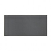 Splashback Tile Contempo Smoke Gray Polished Glass Mosaic Floor and Wall Tile - 3 in. x 6 in. x 8 mm Tile Sample-L5A2 203218005