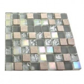 Splashback Tile Galaxy Blend 1/2 in. x 1/2 in. Marble and Glass Tile Squares - 6 in. x 6 in. Floor and Wall Tile Sample-R5D6 203218148