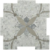 Splashback Tile Garden Butterfly 12 in. x 12 in. x 10 mm Marble Mosaic Tile-GDNBTRFLY 206675401