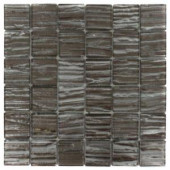 Splashback Tile Gemini Redwood Polished Glass Mosaic Wall Tile - 3 in. x 6 in. Tile Sample-L1D8 206496985