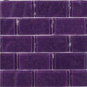 Splashback Tile Glitter Lavender Glass Mosaic Floor and Wall Tile - 3 in. x 6 in. Tile Sample-SMP-GLITTER-LAVENDERSAMPLE 206347136