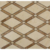 Splashback Tile Grand Crema Marfil Noce Polished Marble Tile - 3 in. x 6 in. Tile Sample-R1A10GDNOC 206823001