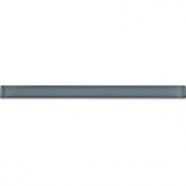 Splashback Tile Gray Blue 3/4 in. x 6 in. Glass Pencil Liner Trim Wall Tile-GPL GRAY BLUE 206347039