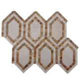 Splashback Tile Infinite Crema Marfil Polished Marble Tile - 3 in. x 6 in. Tile Sample-R3C5INFCRM 206823029