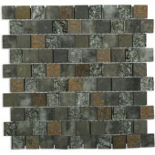 Splashback Tile Inheritance Thunder Clouds 12-1/2 in. x 12-1/2 in. x 8 mm Marble and Glass Mosaic Tile-INHERITANCETHUNDERCLOUDS 206496855