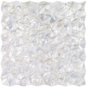 Splashback Tile Lokahi White Troika Pearl Shell Mosaic Tile - 12.08 in. x 12.08 in. Tile Sample-LOKWHTTROISMP 300990165