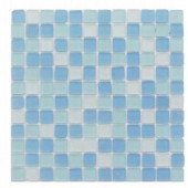 Splashback Tile Ocean Wave Beached Frosted Glass Mosaic Tile - 3 in. x 6 in. Tile Sample-R5A2 206203087