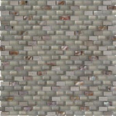 Splashback Tile Paradox Space Mini Brick Glass Tile - 3 in. x 6 in. Tile Sample-SMP-PARADOX-CLAYSAMPLE 206347094