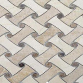 Splashback Tile Pedigree Mayan Corn 11-1/2 in. x 11-1/4 in. x 10 mm Polished Marble Mosaic Tile-PDGREMYN 206787176