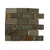 Splashback Tile Roman Selection Emperial Slate 3 in. x 6 in. x 8 mm Mixed Materials Floor and Wall Tile Sample-R4B3 BACKSPLASH TILE 204278970