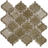 Splashback Tile Roman Selection Iced Gold Lantern 9-3/4 in. x 10-1/2 in. x 8 mm Glass Mosaic Tile-RMNICDGLDLAN 206203029