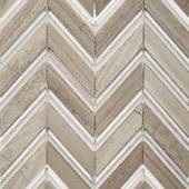 Splashback Tile Royal Herringbone Sand 10-1/2 in. x 12 in. x 10 mm Polished Marble Mosaic Tile-HDRYLSND 206656087