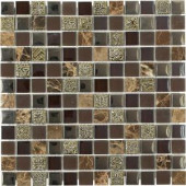 Splashback Tile Tapestry Pantheon 11-3/4 in. x 11-3/4 in. x 8 mm Marble and Glass Floor and Wall Tile-PANTHEON 203061335