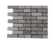 Splashback Tile Victoria Falls Glass Mosaic Floor and Wall Tile - 3 in. x 6 in. x 8 mm Tile Sample-R4A8 GLASS TILE 203288346
