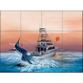 The Tile Mural Store Bill Collector 17 in. x 12-3/4 in. Ceramic Mural Wall Tile-15-437-1712-6C 205842686