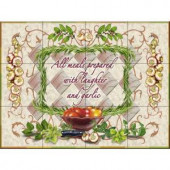 The Tile Mural Store Laughter and Garlic 17 in. x 12-3/4 in. Ceramic Mural Wall Tile-15-2936-1712-6C 205842927