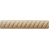 Weybridge 1 in. x 6 in. Cast Stone Rope Liner Travertine Tile (16 pieces / case)-SL406-01HD 203381241