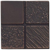 Weybridge 2 in. x 2 in. Cast Metal Mosaic Dot Dark Oil Rubbed Bronze Tile (10 pieces / case)-TILE472070003HD 203381219