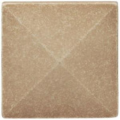 Weybridge 2 in x 2 in. Cast Stone Pyramid Dot Travertine Tile (10 pieces / case)-SD100-01HD 203381233