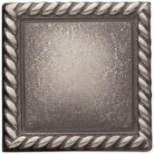 Weybridge 2in. x 2 in. Cast Metal Rope Dot Brushed Nickel Tile (10 pieces / case)-TILE470024001HD 203381212